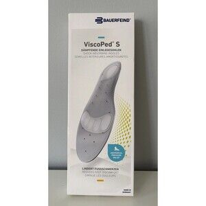 Bauerfeind ViscoPed S Shock Absorbing Insoles Sz 4 Men's 9.5-10.5 Women's 11-12